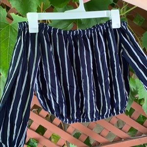 Brandy Melville off shoulder shirt. Like new!